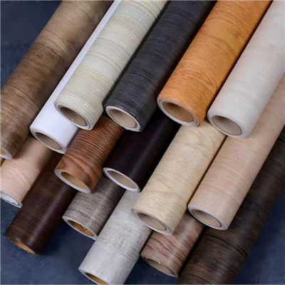 자체 접착력 나무 곡물 비닐 포일